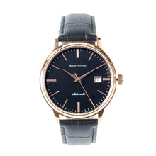 Load image into Gallery viewer, Seagull Stainless Steel Rose Gold PVD Coated Bezel Water Resistant Self Wind Automatic Mechanical Men&#39;s Watch D519.101