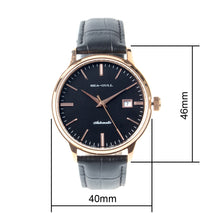 Load image into Gallery viewer, Seagull Stainless Steel Rose Gold PVD Coated Bezel Water Resistant Self Wind Automatic Mechanical Men&#39;s Watch D519.101